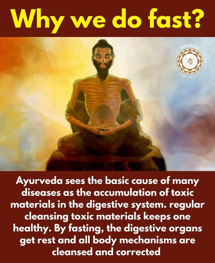 Why we do fast? Ayurveda sees the basic cause of many diseases as the accumulation of toxic materials in the digestive system.