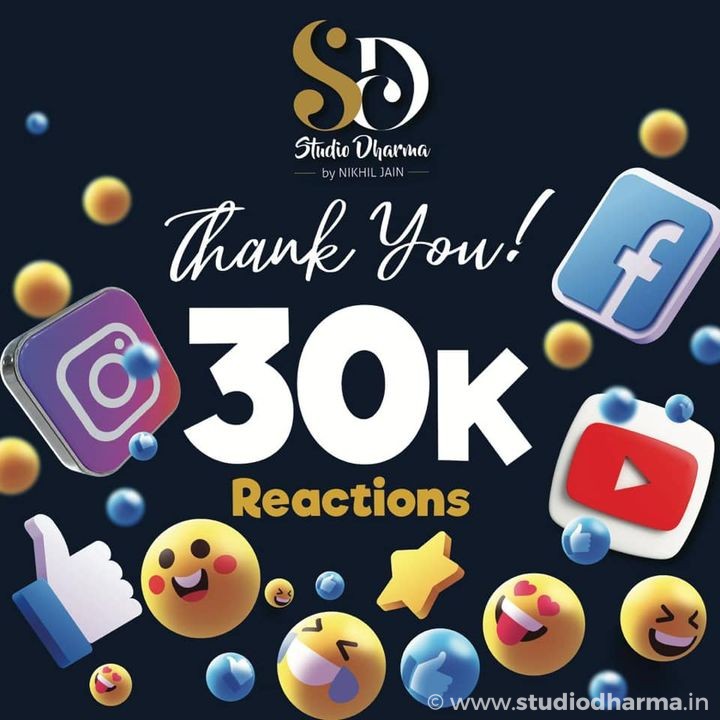 I've received 30,000 reactions to my posts in the past 30 days.