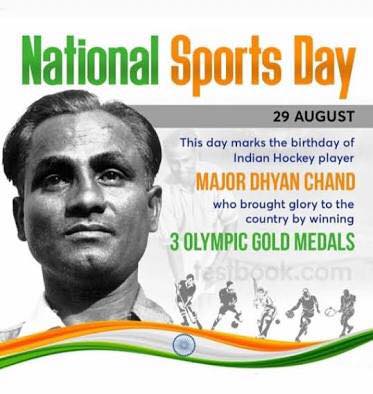 Another proud moment for Meerut, the reason for which we celebrates our National Sports Day on 29 august this day marks the birthday of Major Dhyan Chand ji