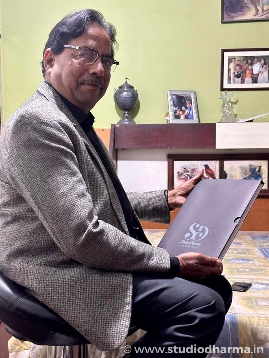 Shri Satish Jain ji of Rani-Mill, Meerut
 He is a famous businessman, historian, archaeologist, and philanthropist with his copy of the coffee table book & table Calander of StudioDharma.