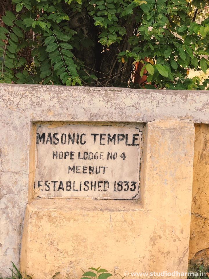 MASONIC TEMPLE,HOPE LODGE NO 4,ESTABLISHED IN 1833,MEERUT.